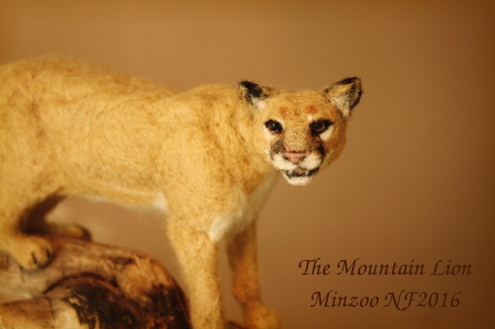 felted mountain lion minzoo